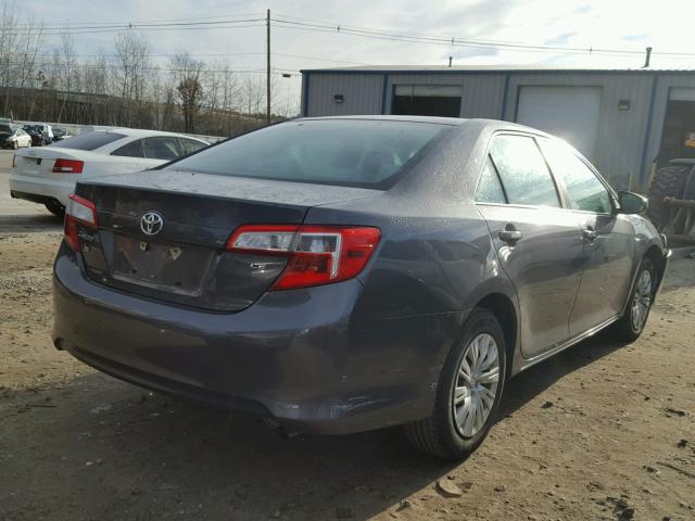 4T4BF1FK6CR239170 - 2012 TOYOTA CAMRY BASE GRAY photo 4