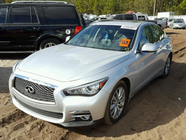 JN1BV7APXEM691670 - 2014 INFINITI Q50 BASE Сріблястий фото 2
