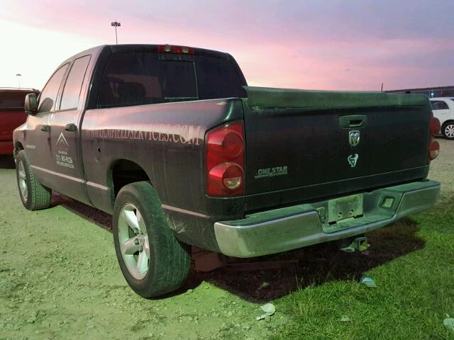 1D7HA18217S225298 - 2007 DODGE RAM 1500 S BLACK photo 3