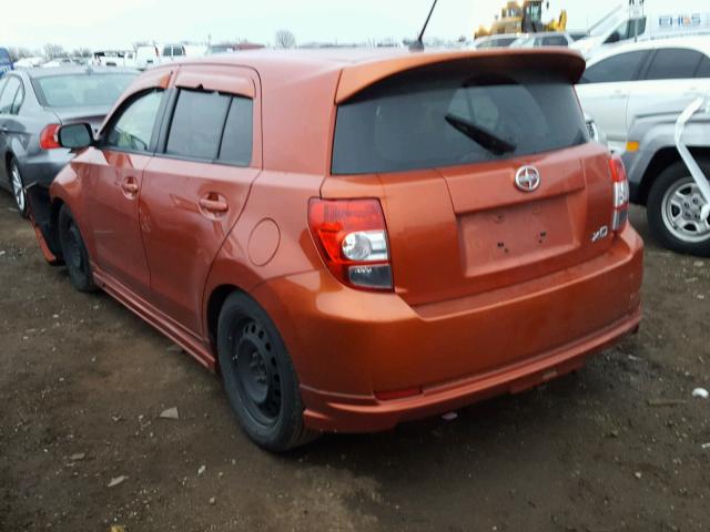 JTKKU10438J030842 - 2008 TOYOTA SCION XD ORANGE photo 3