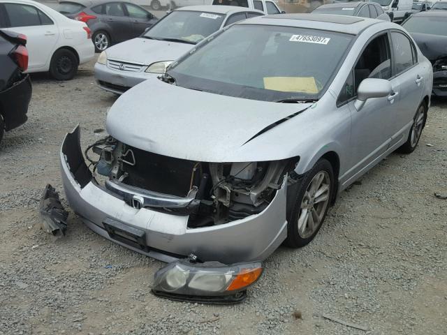 2HGFA16887H304131 - 2007 HONDA CIVIC EX SILVER photo 2