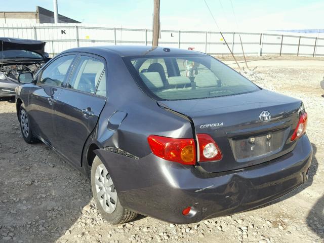 JTDBL40E599080522 - 2009 TOYOTA COROLLA BA GRAY photo 3