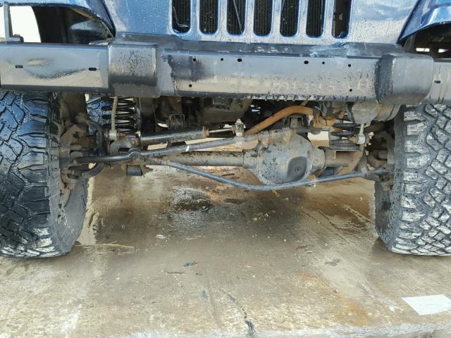 1J4FA29126P782049 - 2006 JEEP WRANGLER / BLUE photo 9