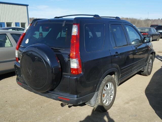 SHSRD78916U442117 - 2006 HONDA CR-V SE BLACK photo 4