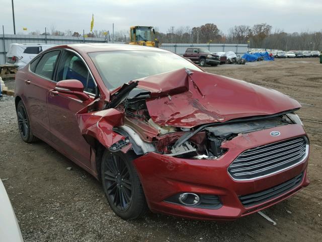 3FA6P0H99ER206813 - 2014 FORD FUSION SE BURGUNDY photo 1