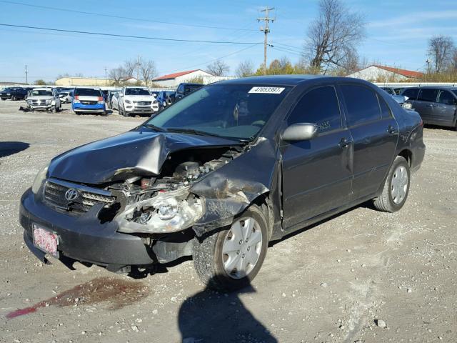 2T1BR32E77C846585 - 2007 TOYOTA COROLLA CE GRAY photo 2