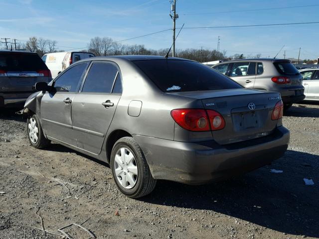 2T1BR32E77C846585 - 2007 TOYOTA COROLLA CE GRAY photo 3