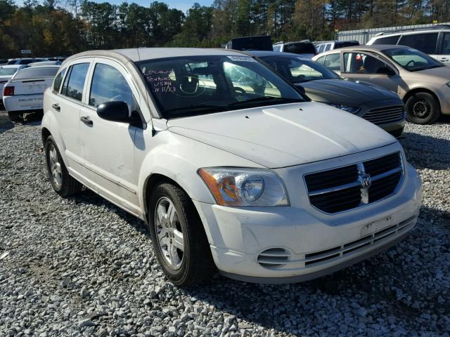 1B3HB48B18D795401 - 2008 DODGE CALIBER SX WHITE photo 1