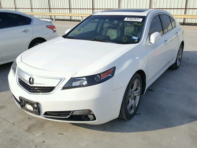 19UUA9F57DA000990 - 2013 ACURA TL TECH WHITE photo 2