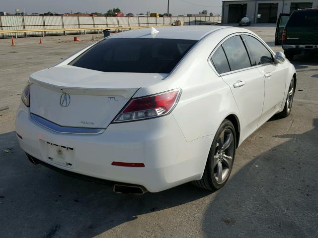 19UUA9F57DA000990 - 2013 ACURA TL TECH WHITE photo 4