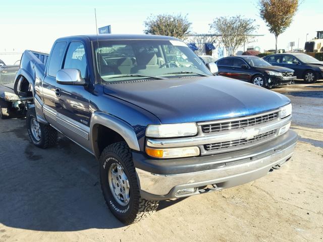 2GCEK19T4Y1254488 - 2000 CHEVROLET SILVERADO BLUE photo 1