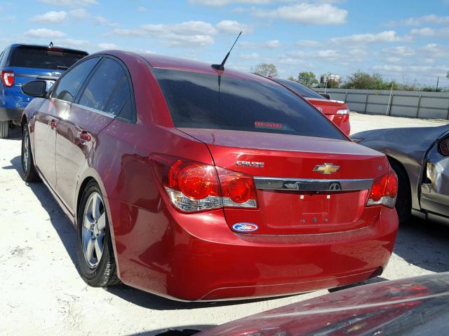 1G1PC5SBXD7252233 - 2013 CHEVROLET CRUZE LT RED photo 3