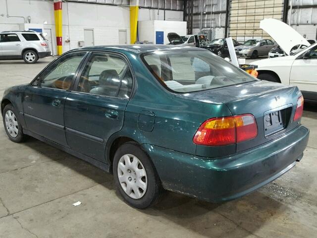 2HGEJ6614YH926920 - 2000 HONDA CIVIC BASE GREEN photo 3