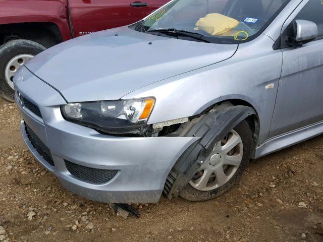 JA32U2FU0EU017527 - 2014 MITSUBISHI LANCER ES/ SILVER photo 9