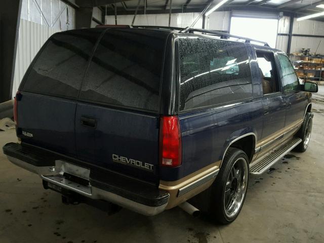 1GNFK16R7XJ422553 - 1999 CHEVROLET SUBURBAN K BLUE photo 4