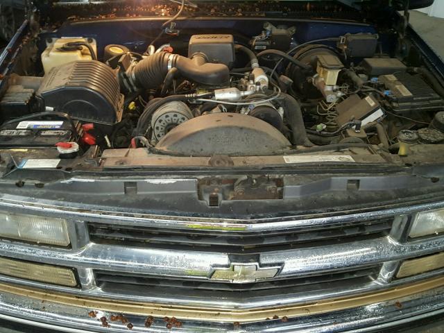 1GNFK16R7XJ422553 - 1999 CHEVROLET SUBURBAN K BLUE photo 7