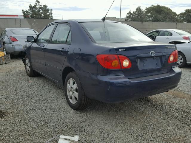 1NXBR32E34Z283190 - 2004 TOYOTA COROLLA BLUE photo 3