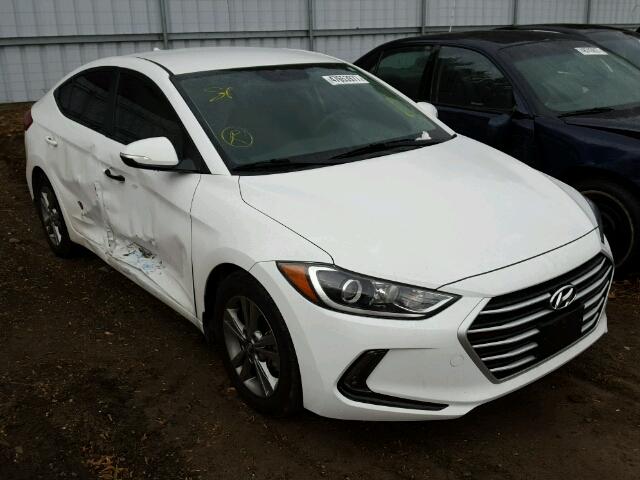 KMHD84LF5HU325955 - 2017 HYUNDAI ELANTRA SE WHITE photo 1