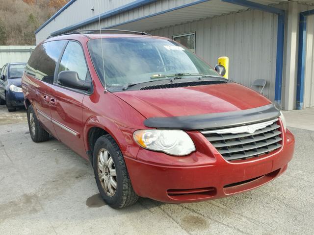 2C4GP54L05R436002 - 2005 CHRYSLER TOWN & COU BURGUNDY photo 1