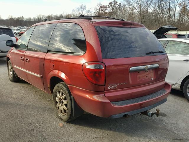 2C4GP54L05R436002 - 2005 CHRYSLER TOWN & COU BURGUNDY photo 3