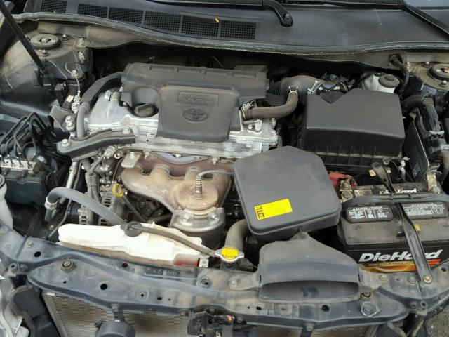 4T4BF1FK3CR263538 - 2012 TOYOTA CAMRY BASE BLUE photo 7