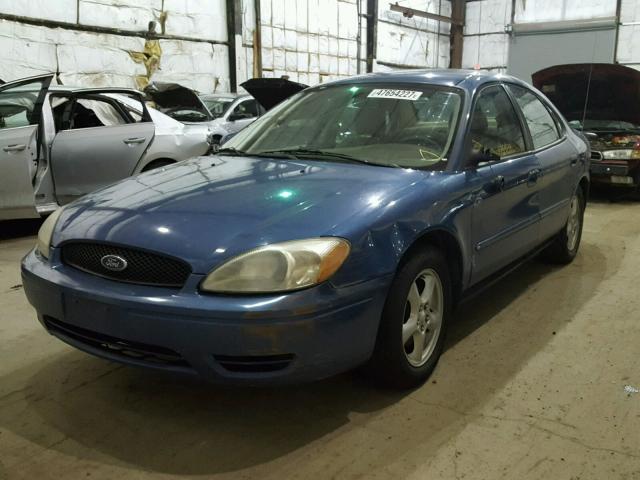 1FAHP53UX4A120310 - 2004 FORD TAURUS SE BLUE photo 2