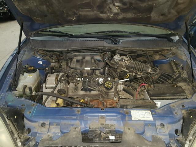 1FAHP53UX4A120310 - 2004 FORD TAURUS SE BLUE photo 7