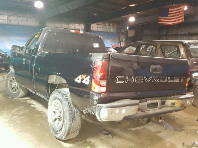 1GCEK14V46Z252298 - 2006 CHEVROLET SILVERADO BLACK photo 3