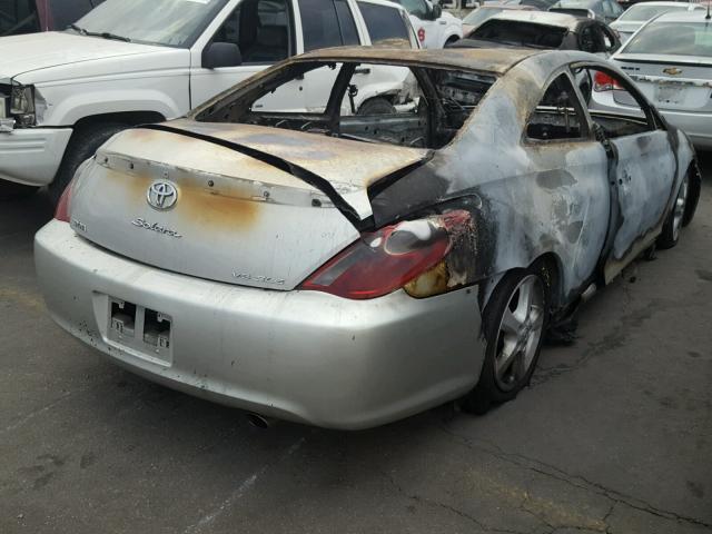 4T1CA30P95U046169 - 2005 TOYOTA CAMRY SOLA SILVER photo 4