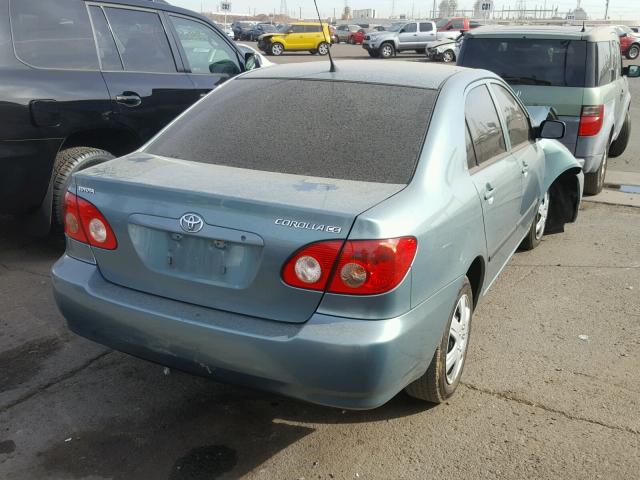 1NXBR32E47Z780690 - 2007 TOYOTA COROLLA CE TEAL photo 4