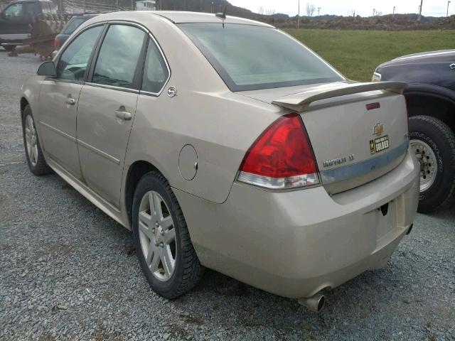 2G1WC57M691219434 - 2009 CHEVROLET IMPALA 2LT TAN photo 3