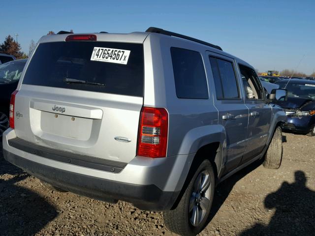 1J4NT1GA5BD246209 - 2011 JEEP PATRIOT SP SILVER photo 4