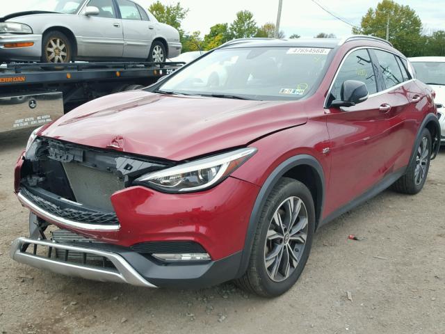 SJKCH5CR1HA035209 - 2017 INFINITI QX30 BASE RED photo 2