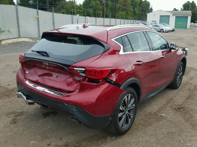 SJKCH5CR1HA035209 - 2017 INFINITI QX30 BASE RED photo 4