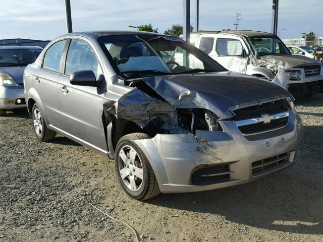 KL1TD5DE5BB166212 - 2011 CHEVROLET AVEO LS GRAY photo 1