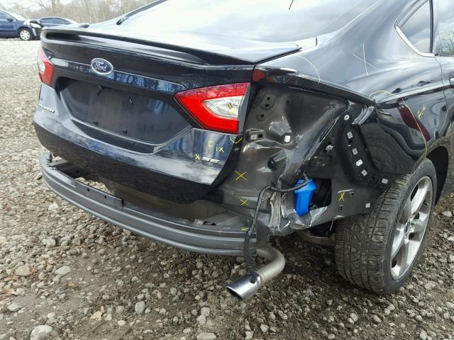 1FA6P0H79F5103216 - 2015 FORD FUSION SE BLACK photo 9