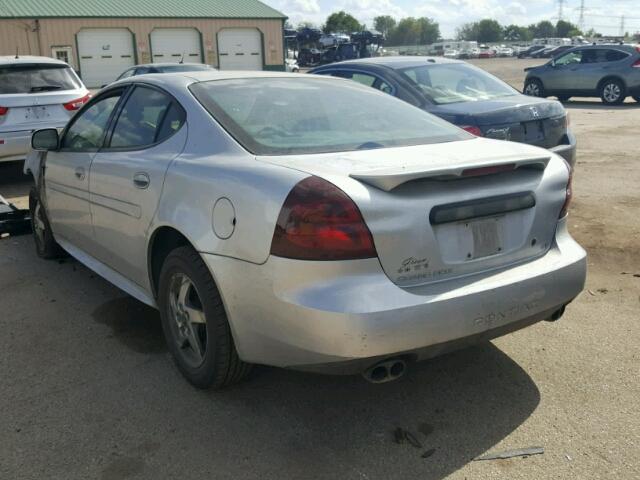 2G2WS522841117355 - 2004 PONTIAC GRAND PRIX ვერცხლისფერი ფოტო 3