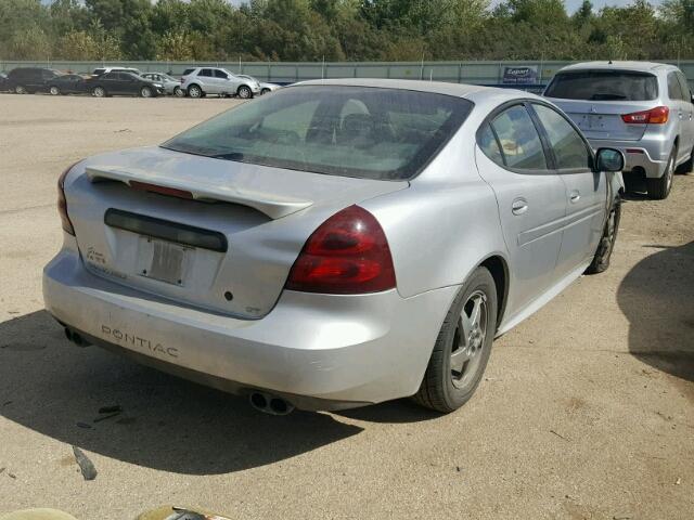 2G2WS522841117355 - 2004 PONTIAC GRAND PRIX ვერცხლისფერი ფოტო 4