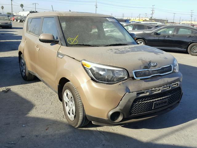 KNDJN2A20E7064328 - 2014 KIA SOUL BROWN photo 1