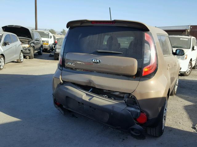 KNDJN2A20E7064328 - 2014 KIA SOUL BROWN photo 4