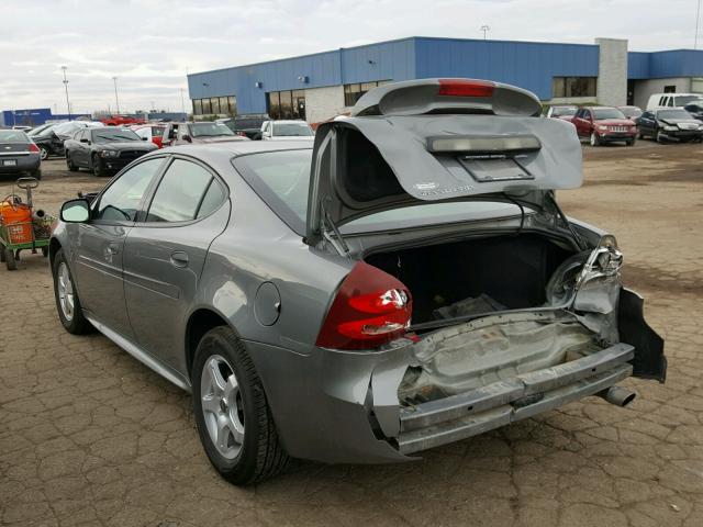 2G2WP552681105353 - 2008 PONTIAC GRAND PRIX GRAY photo 3