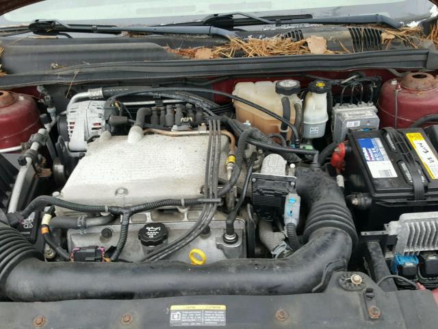 1G1ZT528X4F206324 - 2004 CHEVROLET MALIBU LS წითელი ფოტო 7