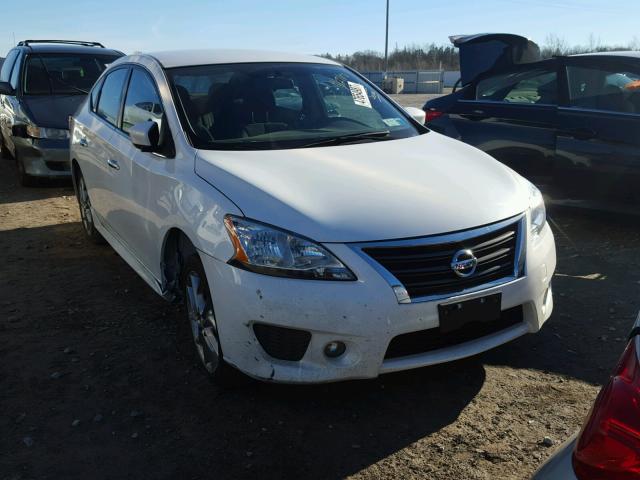 3N1AB7AP1EY322195 - 2014 NISSAN SENTRA S WHITE photo 1