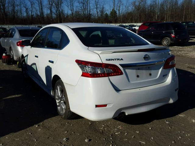 3N1AB7AP1EY322195 - 2014 NISSAN SENTRA S WHITE photo 3