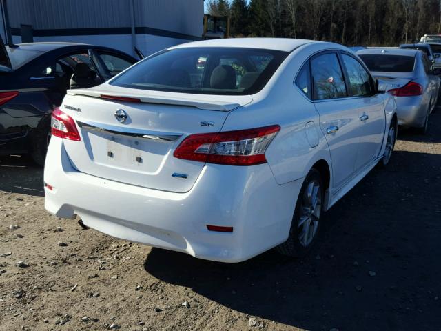 3N1AB7AP1EY322195 - 2014 NISSAN SENTRA S WHITE photo 4