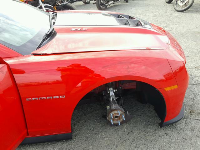 2G1FZ1EP3E9801569 - 2014 CHEVROLET CAMARO ZL1 红色 照片 9