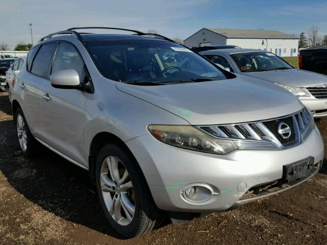 JN8AZ18W09W131503 - 2009 NISSAN MURANO S SILVER photo 1