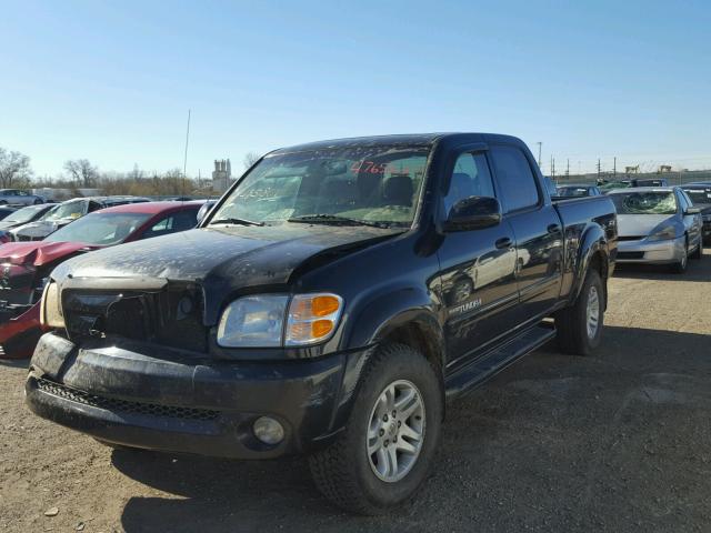 5TBDT48134S435801 - 2004 TOYOTA TUNDRA DOU BLACK photo 2