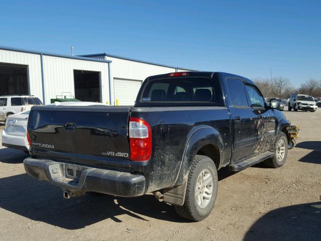 5TBDT48134S435801 - 2004 TOYOTA TUNDRA DOU BLACK photo 4