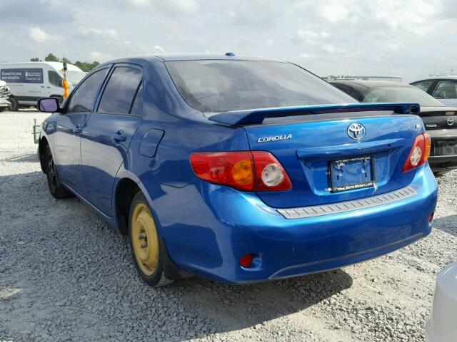 JTDBL40E59J021131 - 2009 TOYOTA COROLLA BA BLUE photo 3